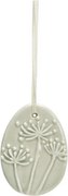 Závesné porcelánové vajíčko FLORIS - viac farieb Farba: Zelená