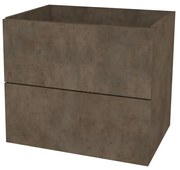 Mereo, Mereo Ponte, kúpeľňová skrinka 61 cm, Multidecor, Betón Chicago tmavosivý, MER-CN290SBCS2