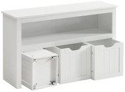 Policová skriňa SORELL biela