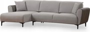 Rohová sedačka Aronaso (L) (sivá)