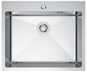 Erga HD, 1-komorový oceľový drez 600x500x210 mm, oceľová, ERG-MLS-HD6050X