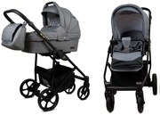 Detský kočík 2v1 BabyLux AIR ALU Steel