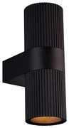 Nordlux - Vonkajšie nástenné svietidlo KYKLOP 2xGU10/25W/230V IP54 čierna