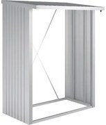 Prístrešok na drevo Biohort Woodstock 150 157x102x199 cm plechový strieborný metalický