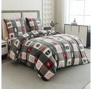 Mikroplyšové obliečky CHRISTMAS SOCKS zelené Rozmer obliečky: 70 x 90 cm | 140 x 200 cm