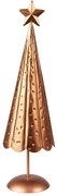 Medený antik kovový vianočný stromček - Ø 11*38 cm