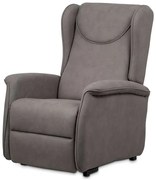 Autronic BONTEC Polohovacie kreslo, elektrické káblové ovládanie, šedá, látka, TV-1192 GREY2 Farba: Béžová