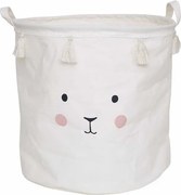 Úložný kôš zajačik biely o 40 cm