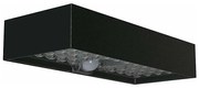 LED Solárne nástenné svietidlo so senzorom LED/6W/3,7V IP65 4000K 3000 mAh čierna