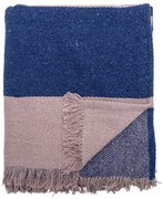 Bloomingville Prehoz z recyklovanej bavlny Cadeo Blue 130 x 160 cm