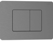 Mexen Tex 05, splachovacie tlačidlo z nehrdzavejúcej ocele, šedá matná-brúsená, 6105-12