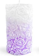 Parafínová svíčka DREAM 8x13,5 cm fialová