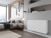 Mexen, Mexen Flat CF33 panelový radiátor 600 x 1500 mm, bočné pripojenie, 3301 W, biely - W433F-060-150-00