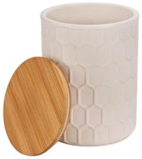 WENKO 54222100 - Úložný box MAYA 13x17 cm biela/hnedá