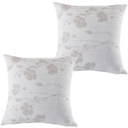 Sada 2 ks obliečok na vankúšiky SOFIA béžová 40 x 40 cm