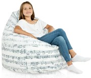 Sedací vak BAG Sako Design Music Veľkosť: XL