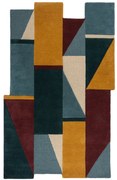 Flair Rugs, Ručne všívaný kusový koberec Abstract Shuffle Shaped Multi, 120x180, viacfarebná, chodba / predsieň