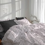 Posteľné obliečky bavlnené Vianočné vločky