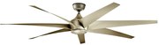 Kichler KLF-LEHR-80-AS - Stropný ventilátor LEHR IP44 + diaľkové ovládanie
