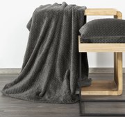 DEKA Z MIKROFLANELU CINDY3 170X210 CM GRAFITOVÁ