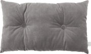 Obdĺžnikový vankúš s gombíkom grafitový 35x60 cm