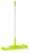 BRILANZ Mop plochý ženilkový s teleskopickou tyčou 120 cm, svetlo zelený