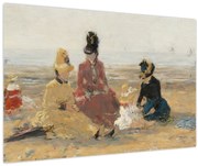 Obraz - Eugène Boudin, On the Beach, Trouville, reprodukcia (90x60 cm)