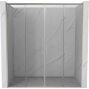 Mexen Rox, posuvné sprchové dvere 170 cm, 8mm číre sklo, oceľový profil, 8C2-170-002-97-00