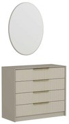 Komoda so zrkadlom Kale Beige