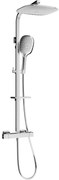 Mexen - CQ22 sprchový set s termostatickou batériou Cube, chrómová, 772502295-00