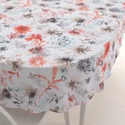 Biante Dekoračný oválny obrus Leona LN-139 Červené a hnedé akvarelové kvety 100x140 cm