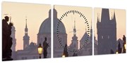 Obraz - Karlov most (s hodinami) (90x30 cm)