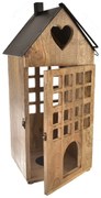 InDecor Lampáš z mangového dreva Black, 28 x 28 x 66 cm, L