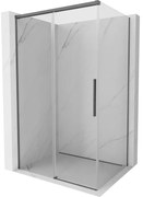 Mexen Rox, posuvný sprchový kút 95 x 70 cm, 8mm číre sklo, brúsený grafit profil, 8C2-095-070-66-00