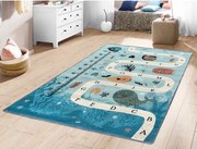 Detský koberec Ares 80x150 cm, morská abeceda%