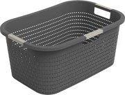 Kôš na čistú bielizeň COUNTRY antracit, 40 l