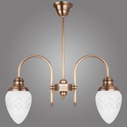 Kemar RI/2/M - Luster na tyči RINAMA 2xE27/60W/230V mosadz