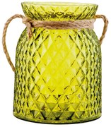 Zelený svietnik na čajovú sviečku - Ø 12 * 15 cm