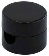 Elhard Nástenný držiak kábla, 23x18 mm, čierny KP1010B