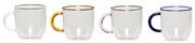 Sklenené hrnčeky v súprave 4 ks Kiosk – Hübsch