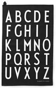 Design Letters Kuchynská utierka Design Letters, sada 2 ks, black