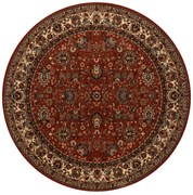 Koberec KASHQAI 4362 200 ornament, bordový / béžový kruh