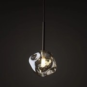 BRILAGI - Luster na lanku VULCANO 1xG9/8W/230V pr. 15 cm bronzová/dymovo-béžová