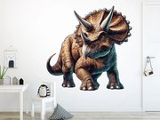 Triceratops textilná samolepiaca nálepka na stenu arch 45 x 45 cm