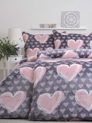 Predĺžené obliečky mikroplyš Exclusive – Tessema sivohnedé