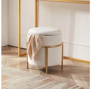 Eglo 424135 - Taburet MASHIKE 46x41 cm biela/zlatá EG424135