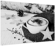 Obraz - Zimné cappuccino (90x60 cm)
