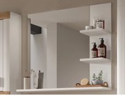 Zrkadlo s policami Laredo, biele%