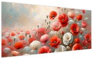 Obraz - Maľba vlčích makov (120x50 cm)