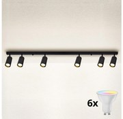 Brilagi - LED Stmievateľné bodové svietidlo SELE 6xGU10/6,5W/230V čierna